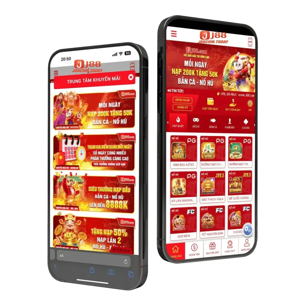 Giao diện ứng dụng Betvisa trên di động với các trò chơi đa dạng