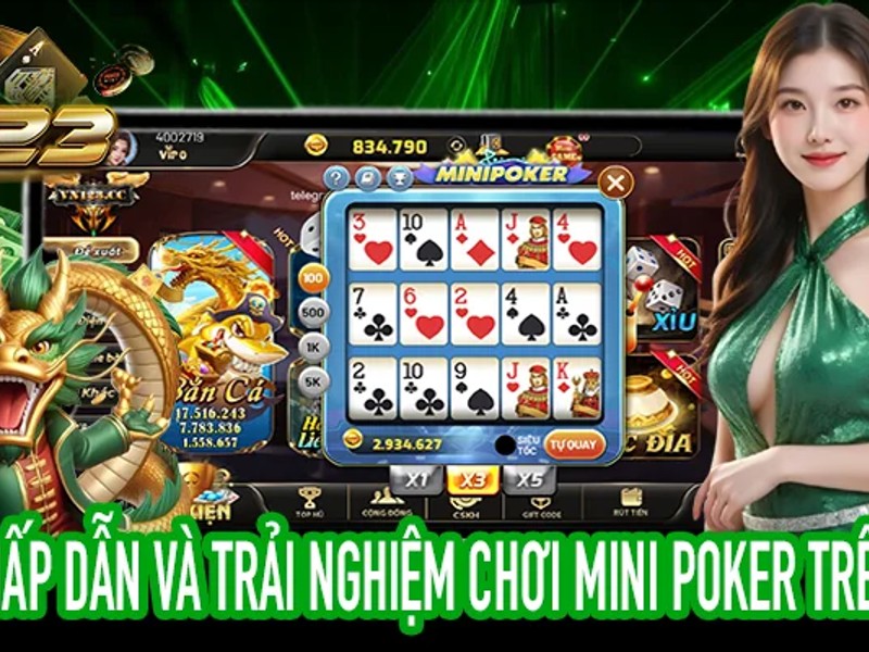 Bàn chơi Baccarat với các lá bài và chip cược tại Betvisa