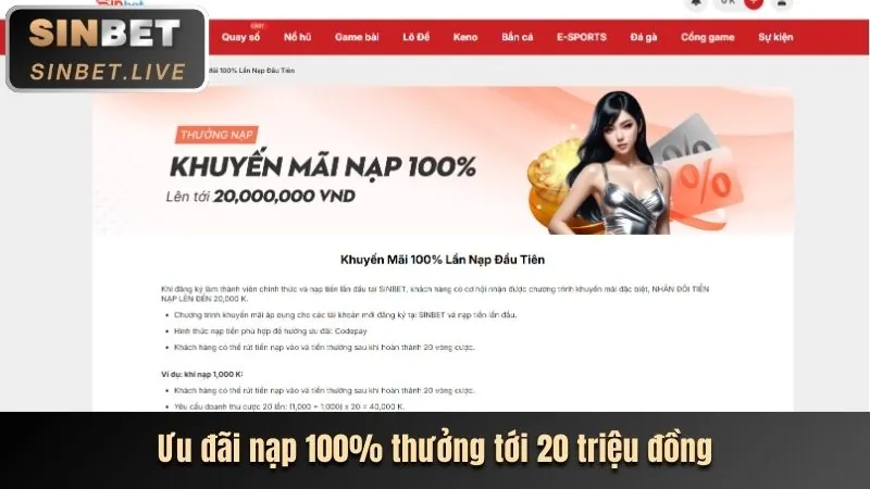 Ưu đãi chào mừng 188K tại ue9